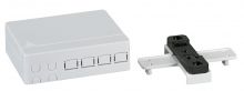 FTTH Indoor-Hutschienenbox für 4 Fasern, 4 Kupplungen