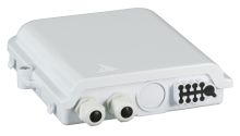 FTTH IP65 Anschlussbox 8 Kupplungen, 16 Fasern und Faser&uuml;berl&auml;ng