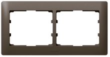 Galea Life Rahmen 2-fach horizontal dark bronze