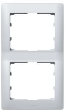 Galea Life Rahmen 2-fach vertikal soft aluminium