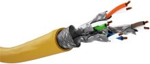 GHMT-zertifiziertes CAT8.1 Verlegekabel S/FTP (PiMF) gelb inkl. 