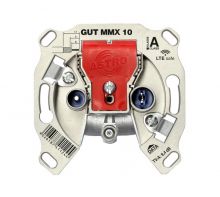 GUT MMX 10 Modem-Enddose 2-Loch für Multimedia BK und Data 10dB