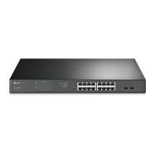 JetStream 16-Port-Gigabit-Easy-Smart-PoE+-Switch mit 2 SFP-Slots