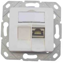 KDD 500 Datendose Cat.6A 8/8 (8) KB RAL 9010 (ohne Abdeckplatte)