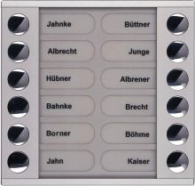 Klingeltastenerweiterung PET 12Tasten AP EN LED WS