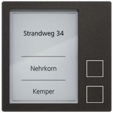 Klingeltastenmodul Serie AMI mit 2 Klingeltasten schwarz