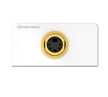 Konnect design click S-Video Anschlussblende weiß