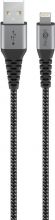 Lightning USB Lade- und Synchronisationskabel 1,0 Meter Textilka