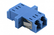 LWL-Kupplung LCdx blau ohne Flansch ohne Shutter