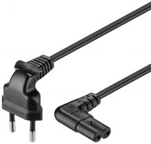 NK 104 S TV-150 Netzkabel Eurostecker gewinkelt/Gerätebuchse gew