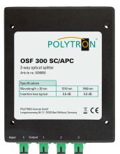 OSF 300 SC/APC optischer 3-fach Verteiler Anschlüsse: SC/APC-Buc