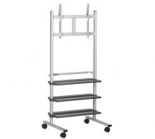 PB 175 PlasmaBoy Display-Trolley H:175cm silber|anthrazit