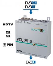 PCU 8510 Kompakt-Kopfstelle 8 x DVB-S/S2 in DVB-C/-T