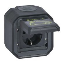 Plexo New FRAP Green\'Up Schutzkontakt-Steckdose SL EB IP44-IK0
