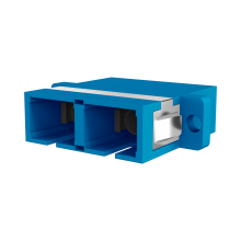 SC/PC Duplex Kupplung im Kunststoffgehäuse OS2 blau