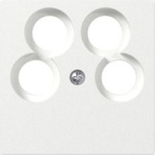 System 55 Zentralplatte 4-fach (55x55mm) f&uuml;r Koaxial-Antennenste