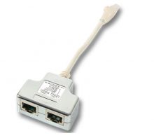 T-Adapter Cat.6 2x10/100BaseT für Cablesharing