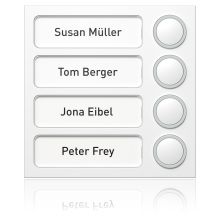 TwinBus Portier Portier Tastenmodul 4WE wei&szlig;