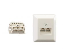 UAE 2x8(8) Aufputzdose elektroweiß