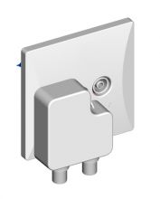 UHG 02 Aufsteckverteiler 2-fach IEC 5-2150MHz