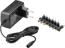 Universal-Netzteil (9 V - 24 V max. 24 W / 1,5 A) inkl. 7x DC-Ad