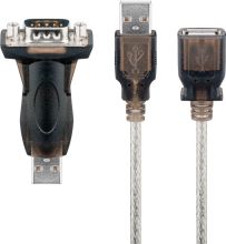USB-auf-seriell-Adapter USB-2.0-Stecker (Typ A) > D-SUB/RS-232-S