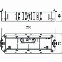 UT4 45 4 Universalträger UT4 mit Abdeckplatte für Modul 45®-Gerä