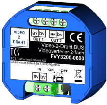 V2D:BUS Videoverteiler 2-fach 2Gen.