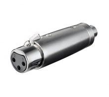 XLR-Adapter 3-pol. XLR-Kupplung/Cinchkupplung